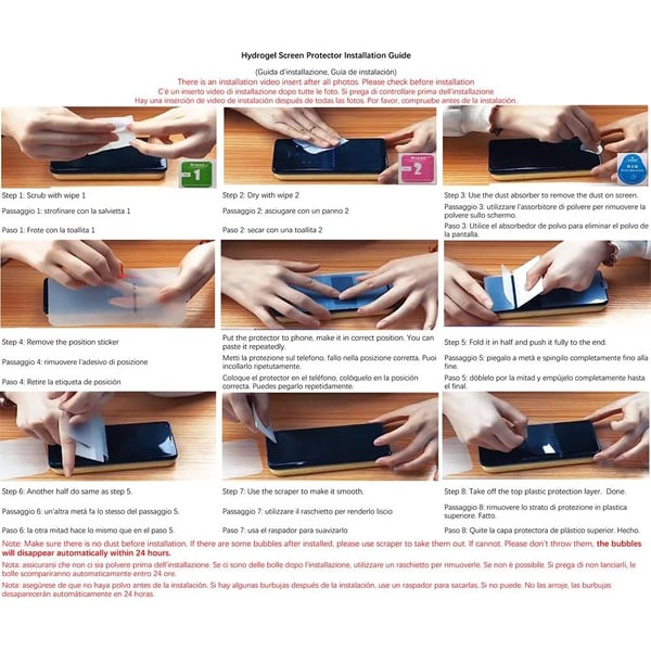 Redmi Note 10 Pro Mjukt Skärmskydd i Hydrogel-variant (2-pack)