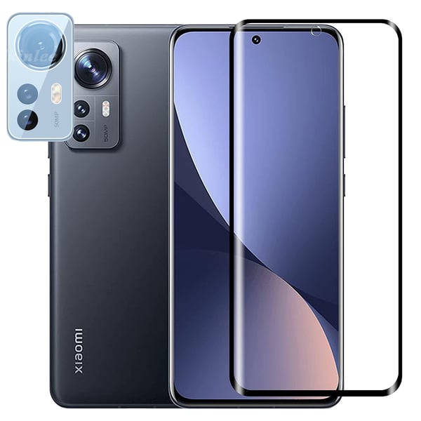 2-PACK Xiaomi 12 Pro 1 Set 3D Sk�rmskydd + Kameralinsskydd