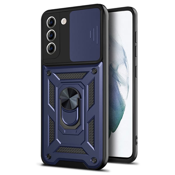 Samsung Galaxy S22 - Skyddande Armor Skal med Ringhållare