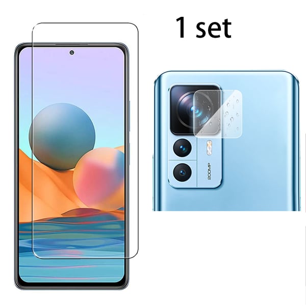 Xiaomi 12T Sk�rmskydd och Kameralinsskydd (2-pack)