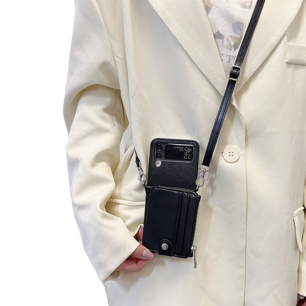 Samsung Galaxy Z Flip 4 - Skyddsskal med Korthållare