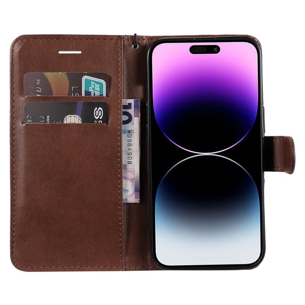 iPhone 14 Pro - Stilrent Praktiskt FLOVEME Pl�nboksfodral