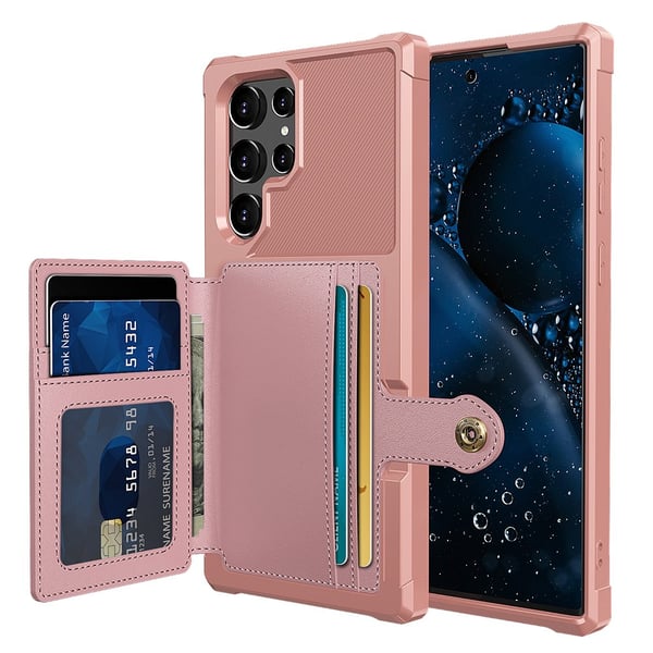 Samsung Galaxy S22 Ultra - Praktiskt Skal med Korthållare