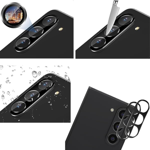 Samsung Galaxy Z Fold 7 Linsskydd Transparent Svart Ram