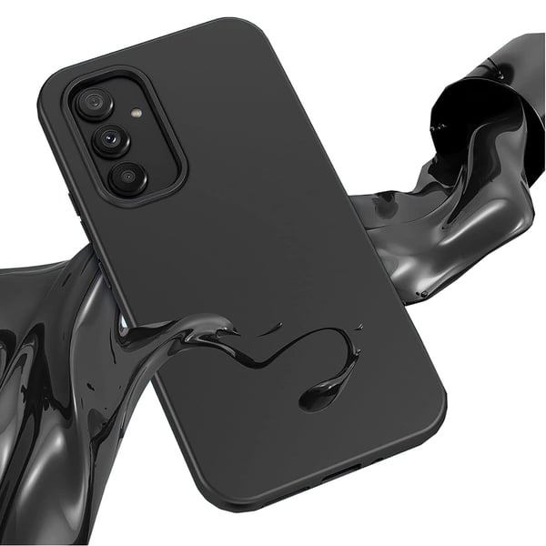 Samsung Galaxy A56 5G Silikonskal Perfekt Passform Svart