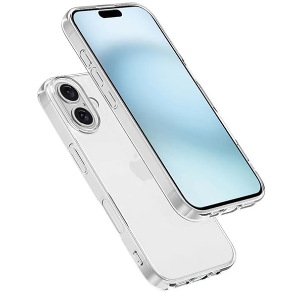 iPhone 16 Skal - Minimalistisk Design, Maximal Säkerhet Transparent Silikonskal