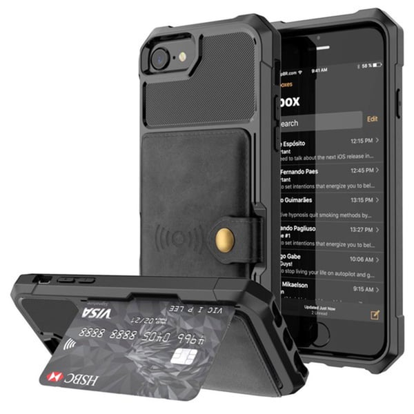 Skyddande Skal med Kortfack iPhone 7