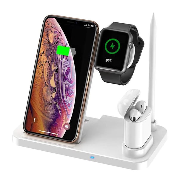 4in1 Trådlösladdnings Mobil,Apple Watch, Apple Pen, Airpods