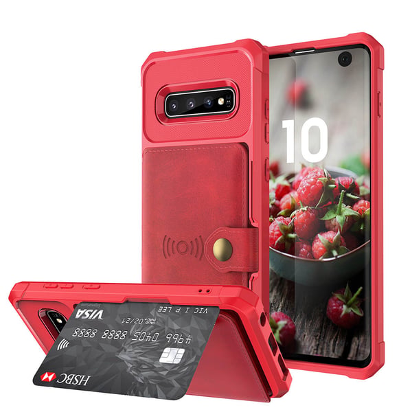 Samsung Galaxy S10 - Praktiskt Smart Skal med Kortfack