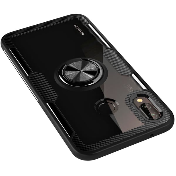 Huawei P Smart 2019 - Skyddande Skal med Ringh�llare