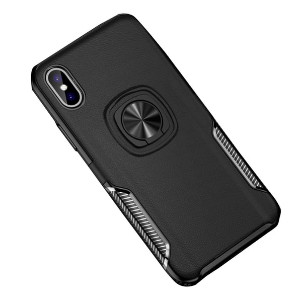 iPhone XR - Stilrent Skal med Ringhållare från LEMAN