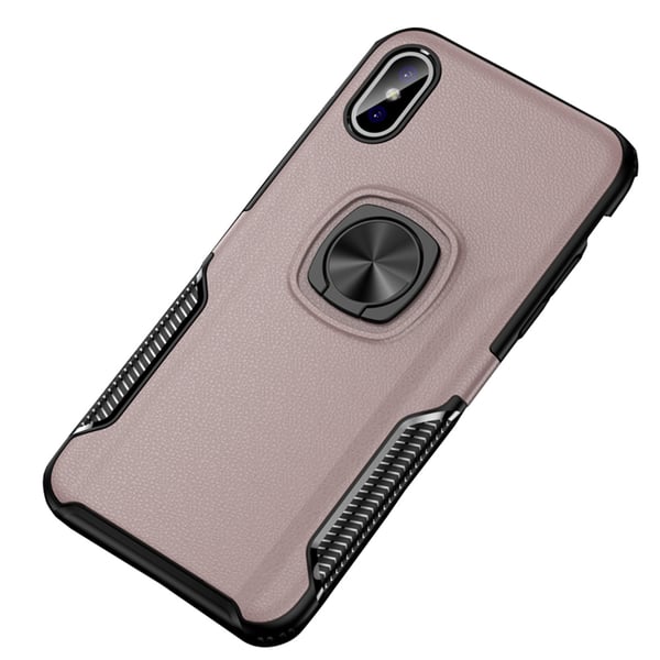 iPhone X/XS - Praktiskt Skal med Ringhållare (LEMAN)