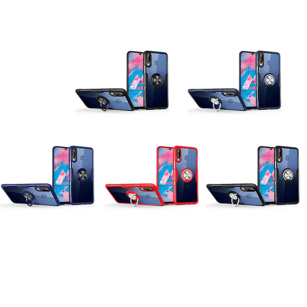 Genomt�nkt Leman Skal med Ringh�llare - Huawei P Smart 2019