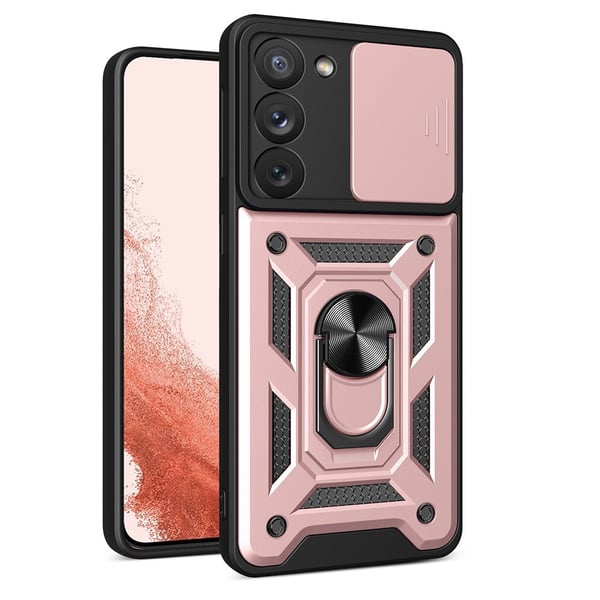 Samsung Galaxy S22 - Skyddande Armor Skal med Ringhållare
