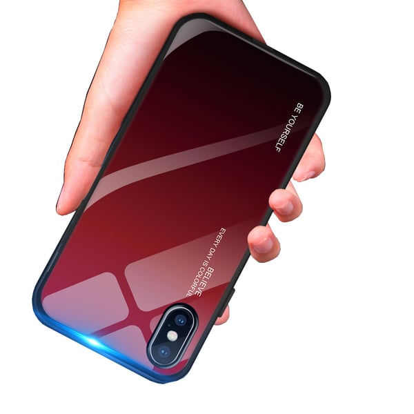 iPhone X/XS - Stilsäkert Skyddande Skal (GALAXY RAIN)