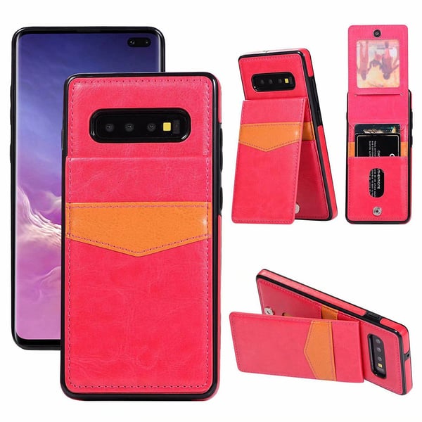 Skyddande Smart Skal med Kortfack - Samsung Galaxy S10