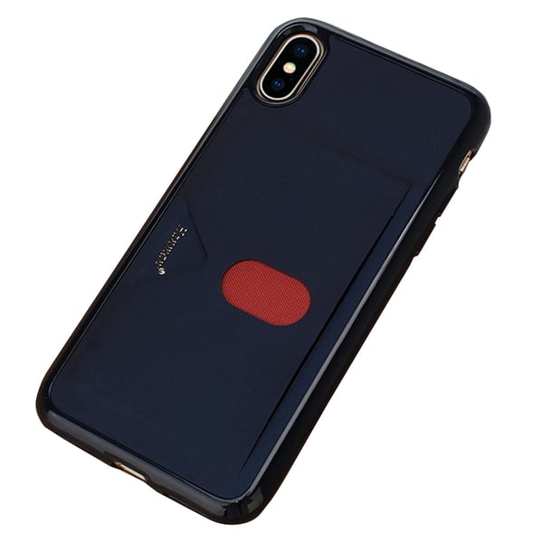 Skyddande Stilsäkert Skal med Kortfack - iPhone X/XS