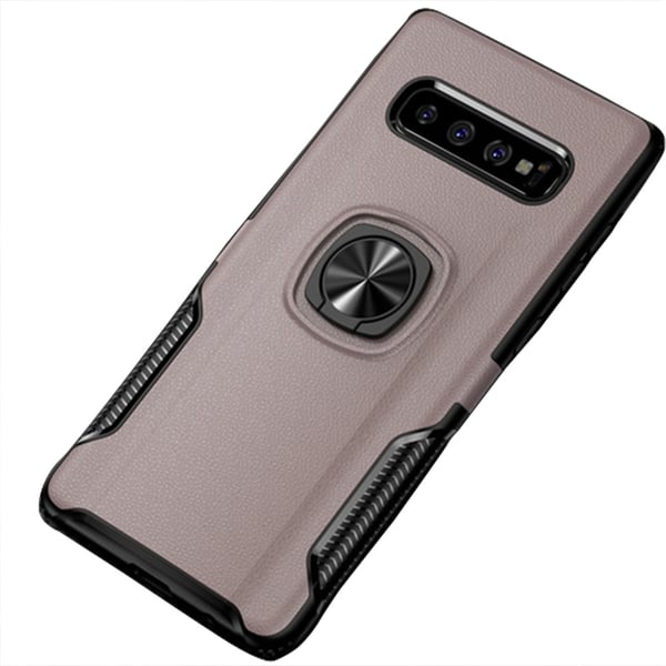 Leman Praktiskt Skal med Ringhållare - Samsung Galaxy S10