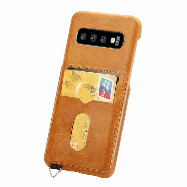 Samsung Galaxy S10 - Stilrent Skal med Korthållare från Leman