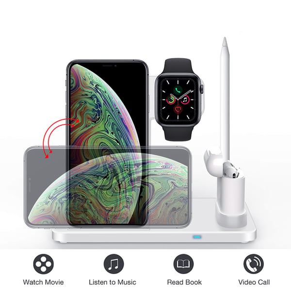 4in1 Trådlösladdnings Mobil,Apple Watch, Apple Pen, Airpods