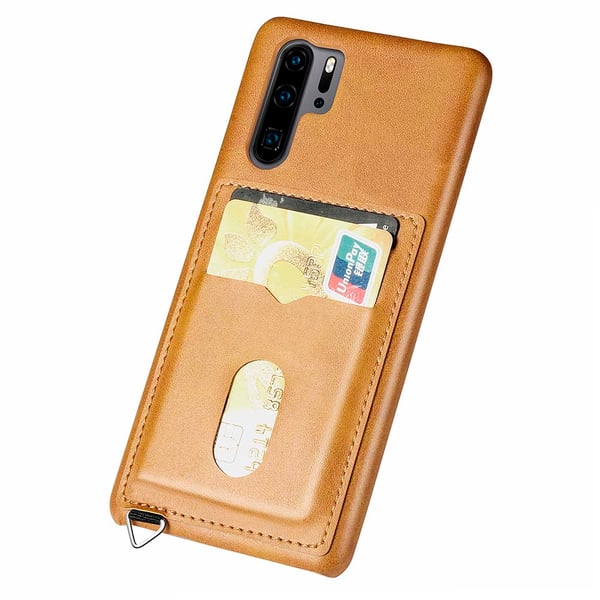 Huawei P30 Pro - Praktiskt Skal med Kortfack (LEMAN)