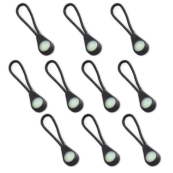 Effektfull Glow in the Dark Blixtlåsdragare (10-Pack)