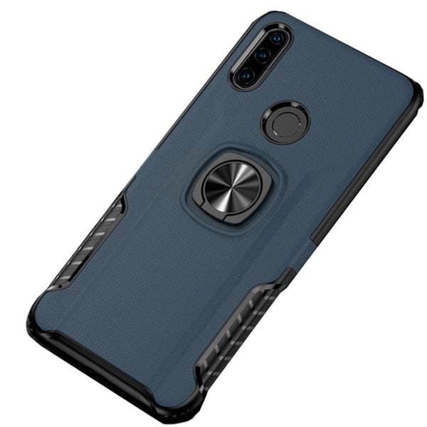 Skyddande Effektfullt Skal med Ringhållare - Huawei P30 Lite