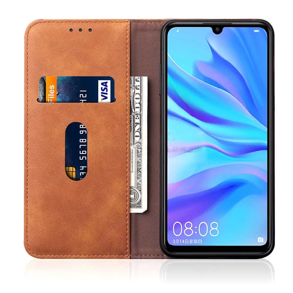 Huawei P30 Lite - Skyddande LEMAN Plånboksfodral