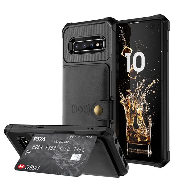 Samsung Galaxy S10E - Professionellt Stilrent Skal med Kortfack