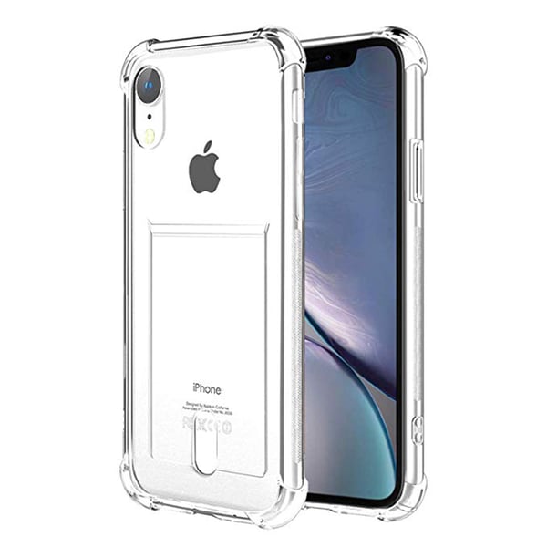 iPhone XR - 1 Set Skal med Korthållare och Skärmskydd