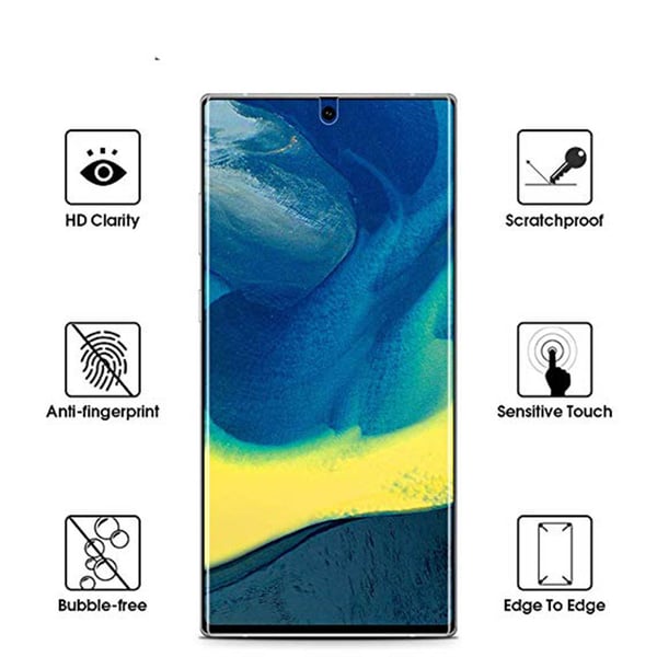 Note 10+ 2-PACK Skärmskydd 9H Nano-Soft Screen-Fit HD-Clear