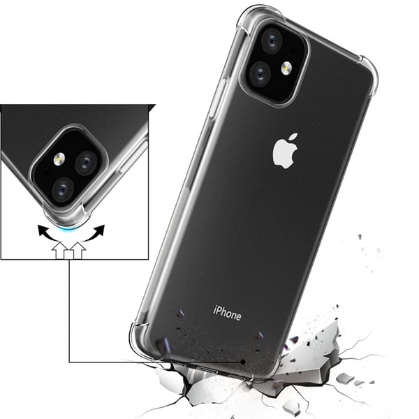 iPhone 11 Pro Max - Transparent Skyddsskal Stötdämpande silikon