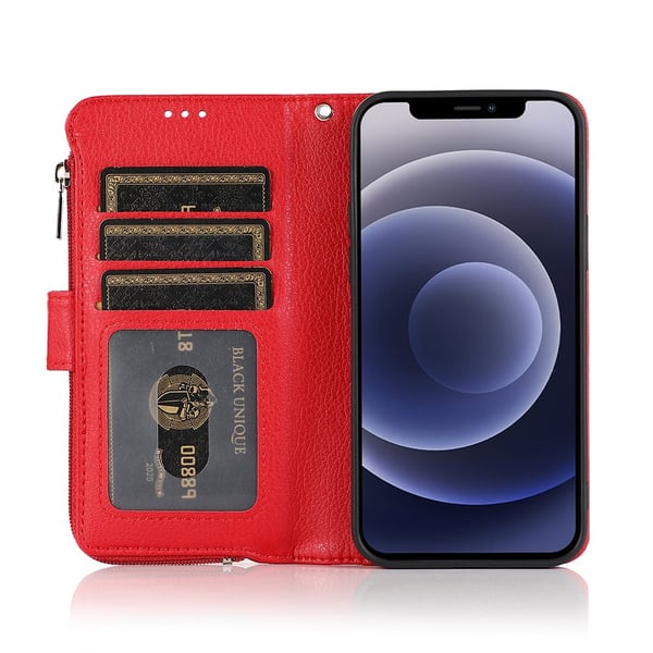 iPhone 12 - Elegant Praktiskt Plånboksfodral