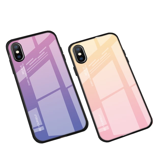 iPhone X/XS - Stilsäkert Skyddande Skal (GALAXY RAIN)