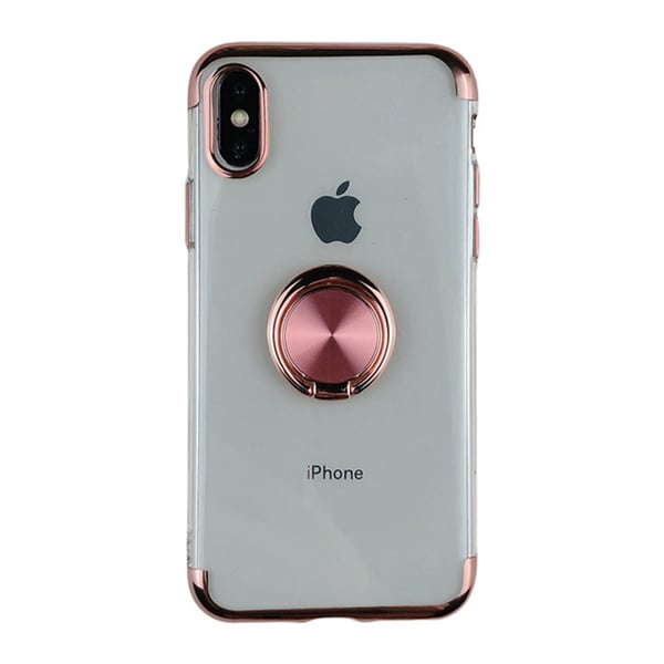iPhone XS Max - Effektfullt Silikonskal med Ringhållare