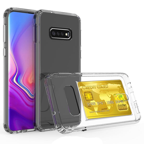 Samsung Galaxy S10 Plus - Genomtänkt Skyddsskal med Kortfack