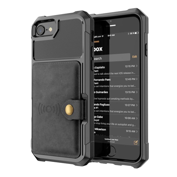 Praktiskt Skal med Kortfack iPhone 6/6S