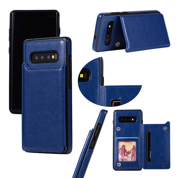 Samsung Galaxy S10 Plus - NKOBEE Läderskal med Plånbok/Kortfack