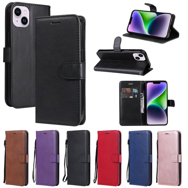iPhone 14 - Elegant Praktiskt Floveme Plånboksfodral