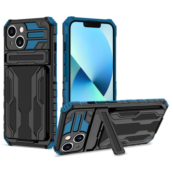 iPhone 13 - Plånboksfodral med Kortplatser och Kickstand
