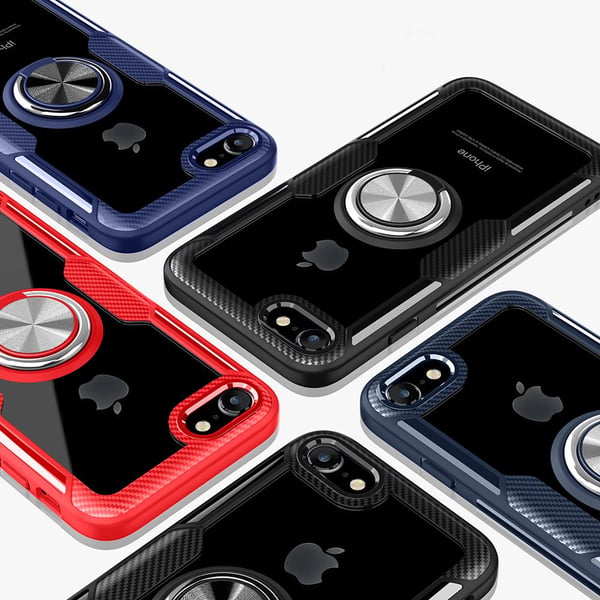 iPhone 6/6S - Praktiskt Skyddande Skal med Ringhållare