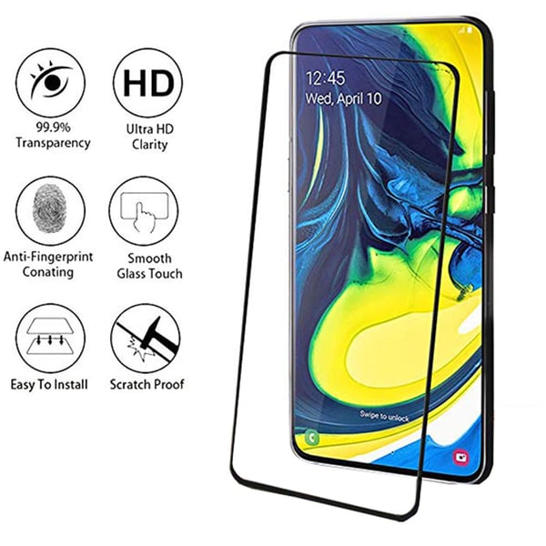 2-PACK Samsung Galaxy A80 Sk�rmskydd 2.5D HD 0,3mm
