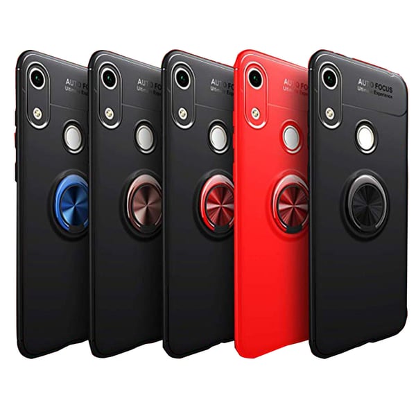 Huawei Y6 2019 - Praktiskt Skal med Ringhållare