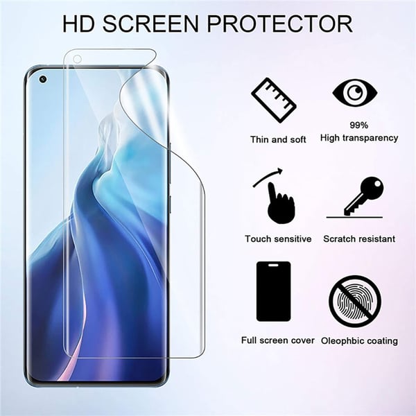 3-PACK Xiaomi 12 Hydrogel Skärmskydd HD 0,2mm