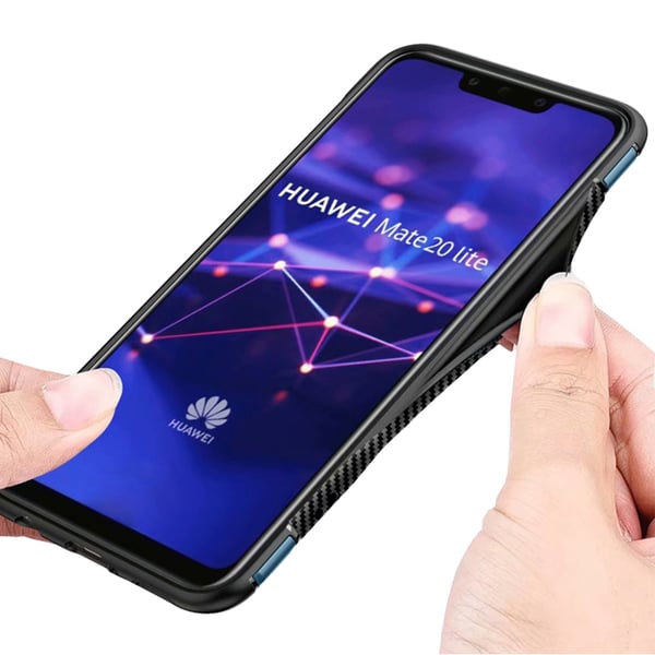 Stilsäkert Hybridskal med ringhållare för Huawei Mate 20 Lite
