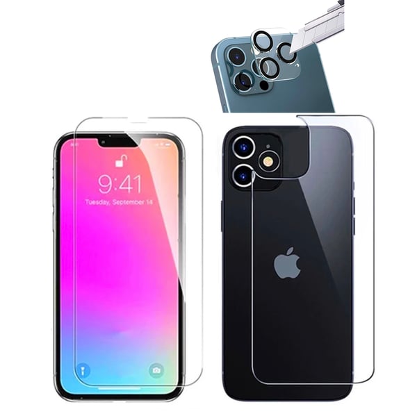 2-PACK 3in1 iPhone 13 Pro Max Fram- & Baksida + Kameralinsskydd