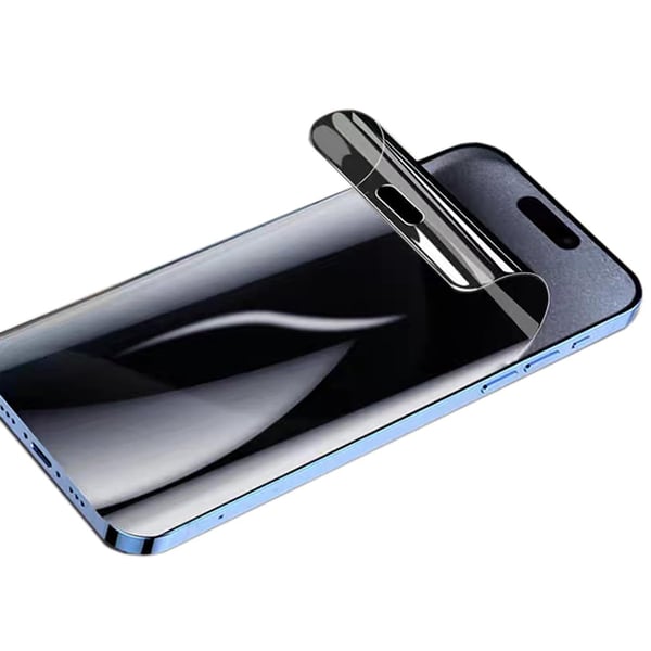 iPhone 15 Pro Max Integritetsskyddande Hydrogel Mjuk skärmskydd