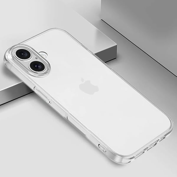 iPhone 16+ Skal i Krispigt Klar Design - Tunt och Stötdämpande Silikonskal