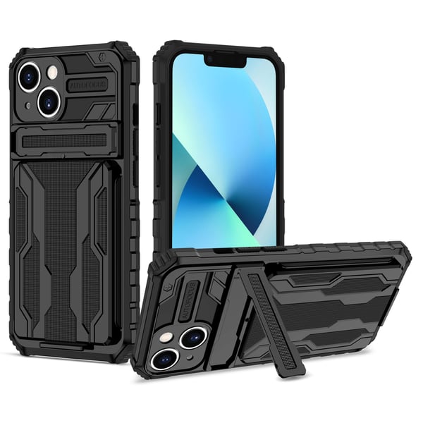 iPhone 13 - Plånboksfodral med Kortplatser och Kickstand