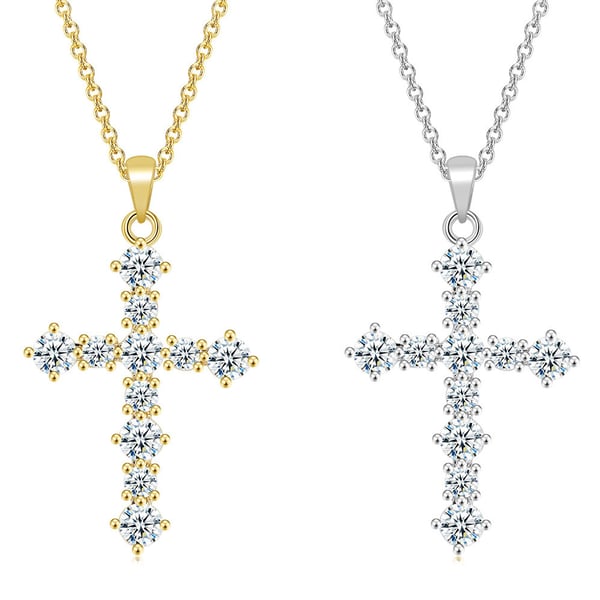 Stilrent Exklusivt Kors Halsband Hög Kvalitet